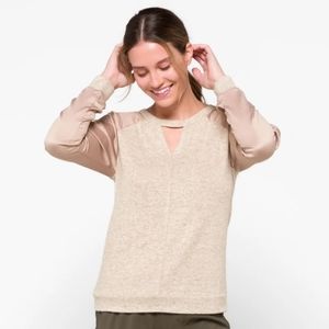 Serena Sleep & Lounge Washed Satin Collection Raglan Tee